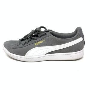 Puma Women's Size 8 Vikky Soft Foam Suede Casual Sneaker Shoes Gray White